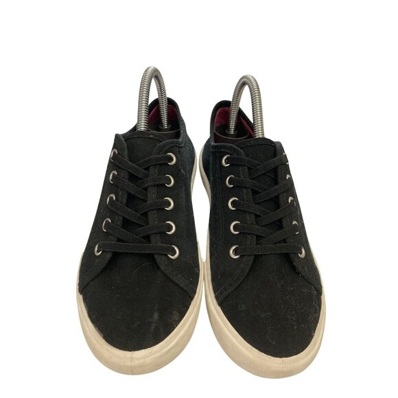 Wonder Nation Size 2 Black Canvas  slip-ons Sneakers Shoes - Picture 2 of 8